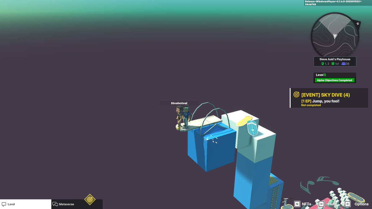 Alex35024997's tweet photo. @TheSandboxGame @steveaoki I just participated in the #SandboxAlphaS3Giveaway for a chance to win 500 SAND! Found the high diving board in @steveaoki's Playhouse, check out my screenshot below!
👇 https://t.co/7Tt9BhXz3o