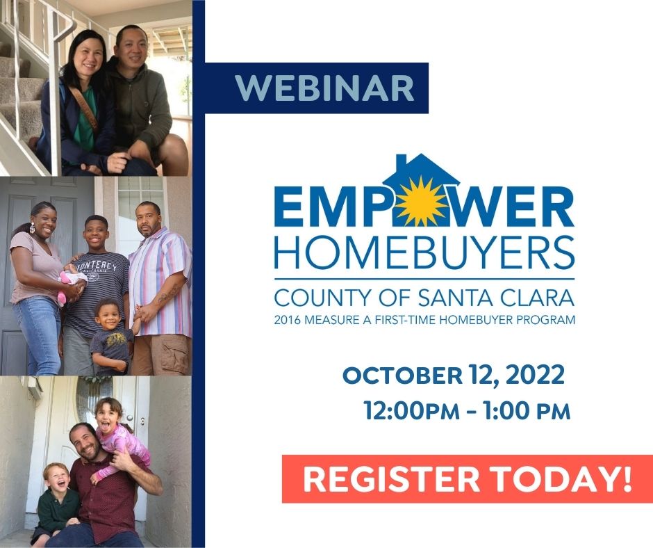 Homeownership IS possible. You CAN work on your plan to purchase you first home with #DownPaymentAssistance. Learn how on Wednesday, 10/12, 12:00-1:00 pm at an #EmpowerHomebuyersSCC Lunch &amp; Learn Informational Webinar. Register today at bit.ly/EmpowerOctober….