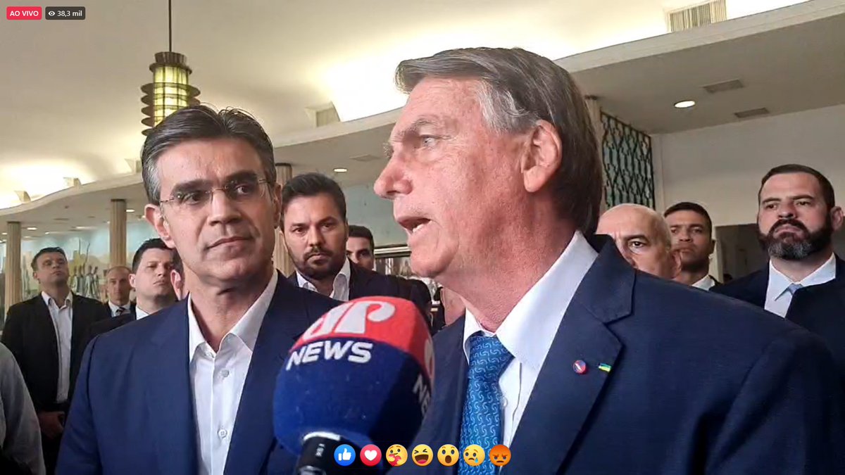 🇧🇷 AGORA: Rodrigo Garcia (PSDB), governador de São Paulo, declara apoio a Tarcísio (Republicanos) ao governo do estado e à reeleição de Jair Bolsonaro (PL). 'Trabalharemos juntos', disse Bolsonaro.