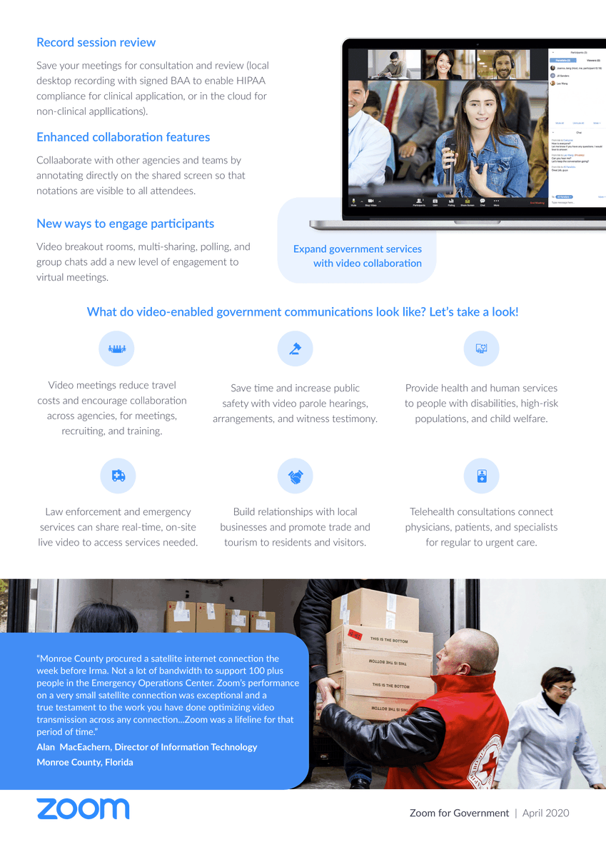 GsolutionzInc's tweet photo. State and local government organizations can use Zoom or Zoom for Government to evolve public services, improve citizen engagement, and embrace digital transformation.
Find out how Zoom can benefit your organization today!
https://t.co/j5jSQwmxaZ
(877) 968-7122
#gsolutionz #zoom https://t.co/3SCRUtRBoC