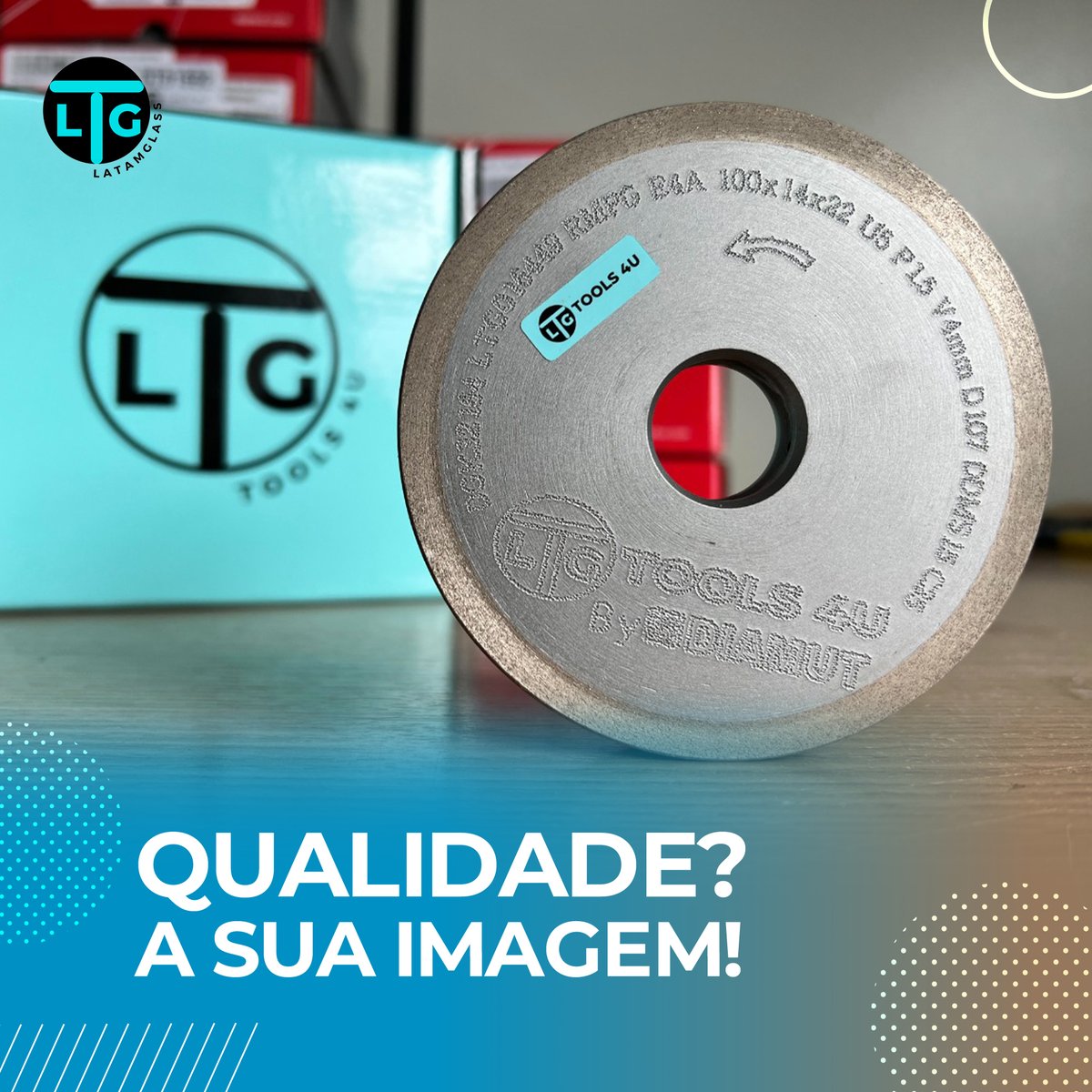 latamglass's tweet photo. A qualidade  fideliza para sempre, lapide com qualidade, escolha TOOLS 4U by DIAMUT! 

#latamglass #mm4glass #glaston #glass #vidro #vidraçaria https://t.co/2ErjJOiLMc