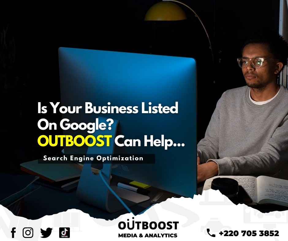 AndOutboost's tweet photo. Is your business visible on Google π? Outboost can boost your digital searchability significantly today π
Moving brands, telling storiesπ
For more info contact +2207053852 or email
outboostgm@gmail.com
https://t.co/R2Ni1QdkIH
#outboost #adagency #adtech https://t.co/qc5rCJcgh1