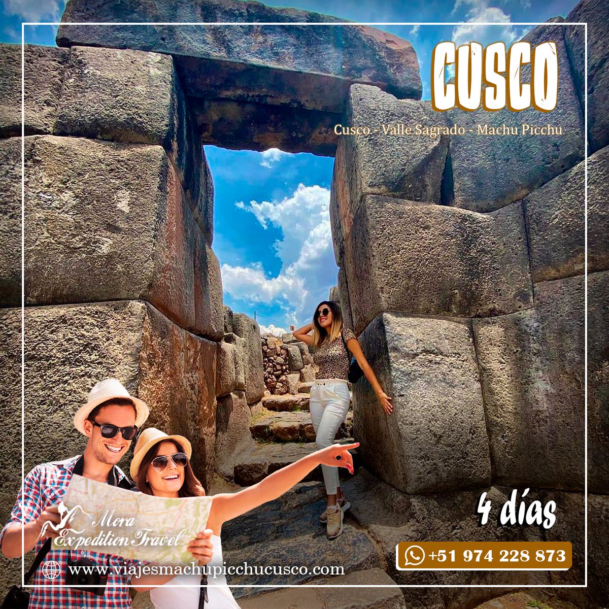 彡 𝙉𝙊 𝙀𝙎𝙋𝙀𝙍𝙀𝙎 𝙈𝘼́𝙎 𝙔 𝙍𝙀𝙎𝙀𝙍𝙑𝘼 𝙏𝙐 𝙑𝙄𝘼𝙅𝙀 𝘼 𝙈𝘼𝘾𝙃𝙐 𝙋𝙄𝘾𝘾𝙃𝙐彡 4 Días - 3 noches

📱 +51 974 228 8733
✅ WhatsApp: bit.ly/ChatMoraExpedi…
🌐 Web: viajesmachupicchucusco.com
#tours #vacacionesenfamilia #vacation #vacaciones2022 #turismo #MachuPicchu
