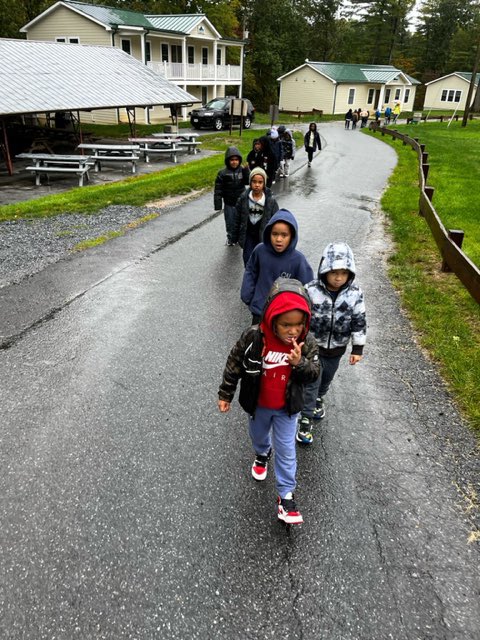 CampFowler_Pa's tweet photo. It was cold &amp; rainy and I wasn’t feeling charged. Then, the K-2 group from the CAILA got to camp &amp; brought sunshine.  Ironically, the lesson for today was “Things I can control vs things  outside of my control.”  We can not control the weather, but we can control our outlook. https://t.co/cN2Xxy8RLK