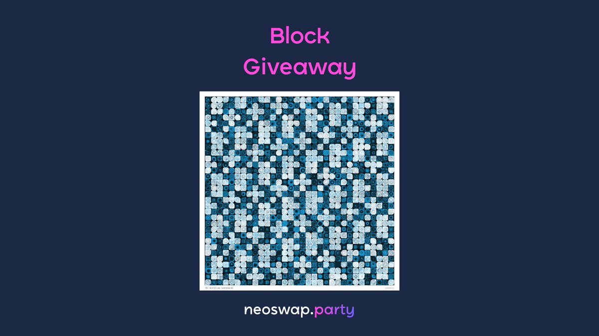 tulle_ai's tweet image. This week we are giving away this Block NFT by @alexrudloff

To stand a chance to win, all you need to do is join a @NeoSwap_ai party from Monday - Sunday night!

Congratulations to Ponty.btc on winning NFT by @GRACEHYE1