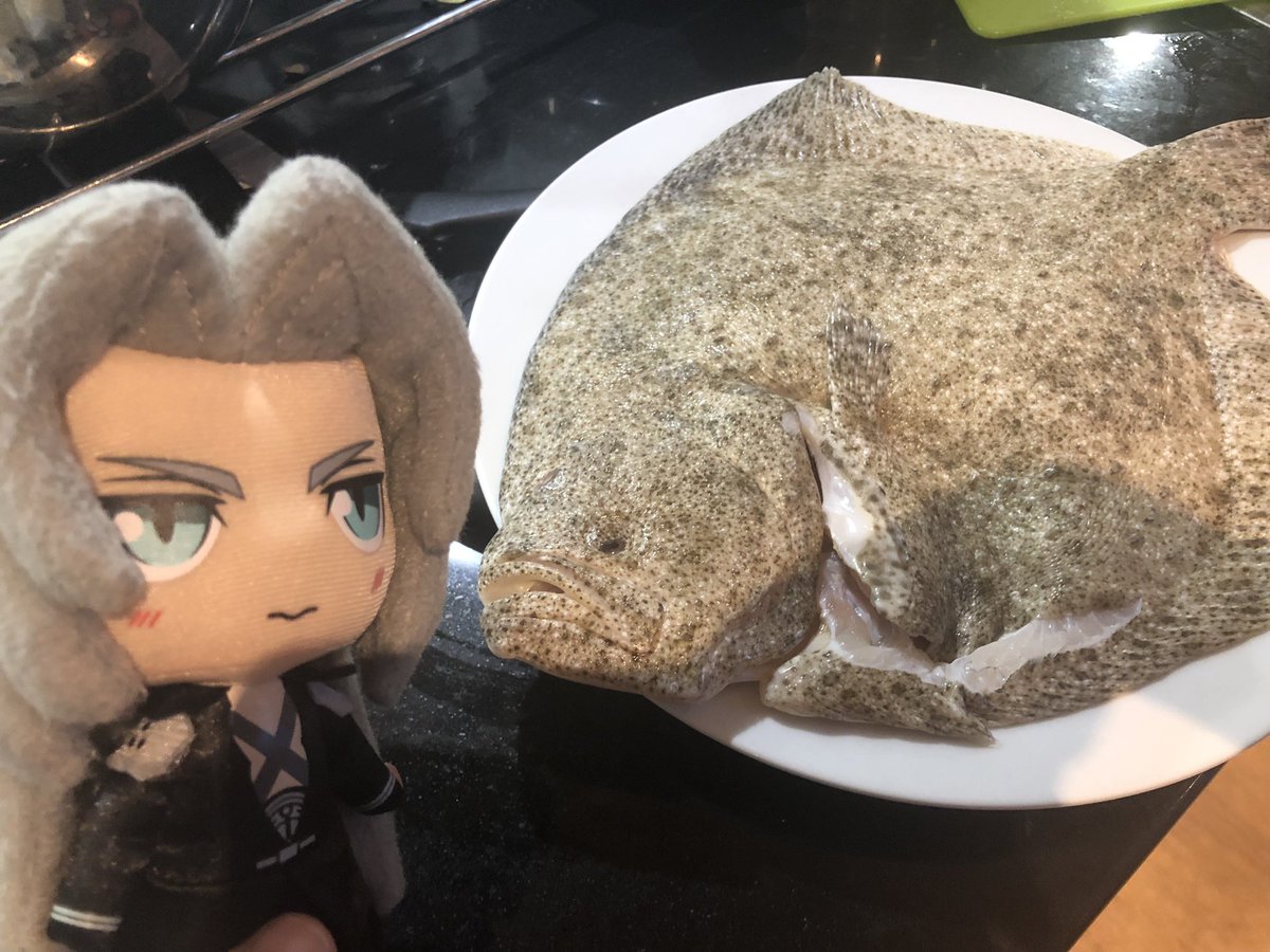 sy_a_c's tweet photo. MiniSeph: The mortal went to Junon again this morning since 🦞&🦀 are in season - but what is this weirdo on our plate!?🤨 no like fish lips
(Lol some nice seafood are in season & maybe the look of this fish counts as creepy enough for October?😂)
#blazon_sephiroth #plushiroth https://t.co/PQ9qQ1KwhQ