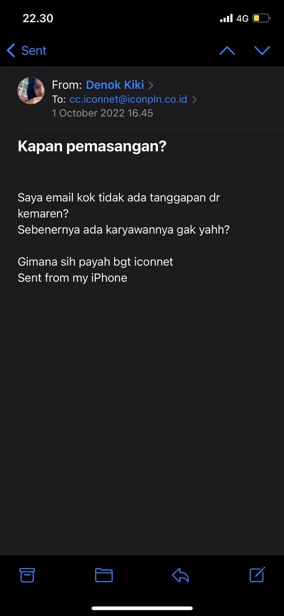 DenzieColunga's tweet photo. Tolong dibantu pak @erickthohir @KemenBUMN @pln_123 @Iconnet_id 

Saya kirim email gak direspon , minta refund 60hr. Bahkan saya baca di ig ada yg lbh dr 2 bulan blm refund. Bagaimana ini pak? Penipuan donk pak? https://t.co/sBf4dEzKaj