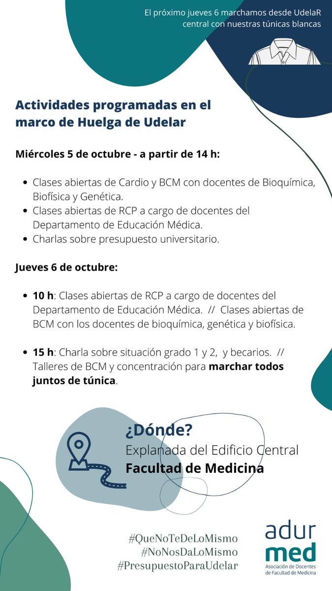 #NoNosDaLoMismo 
#QueNoteDeLoMismo 
<a href="/adur_udelar/">ADUR</a>