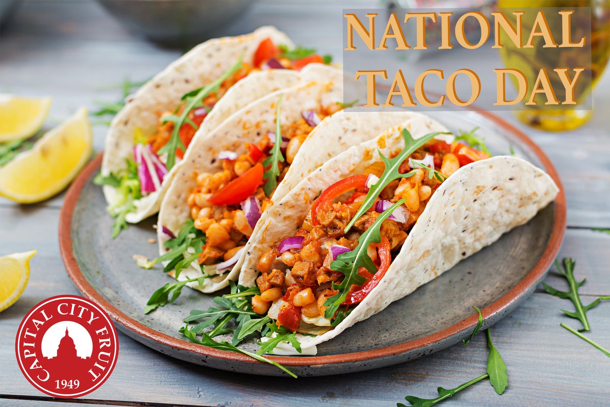 Today is National Taco Day! There are lots of delicious ingredients you can use to create your own unique tacos. Find all the fresh items you need for your recipe at capitalcityfruit.com/shop/. #TacoDay #Produce #Fruits #Vegetables #Tacos #NationalTacoDay #TacoTuesday #Delicious