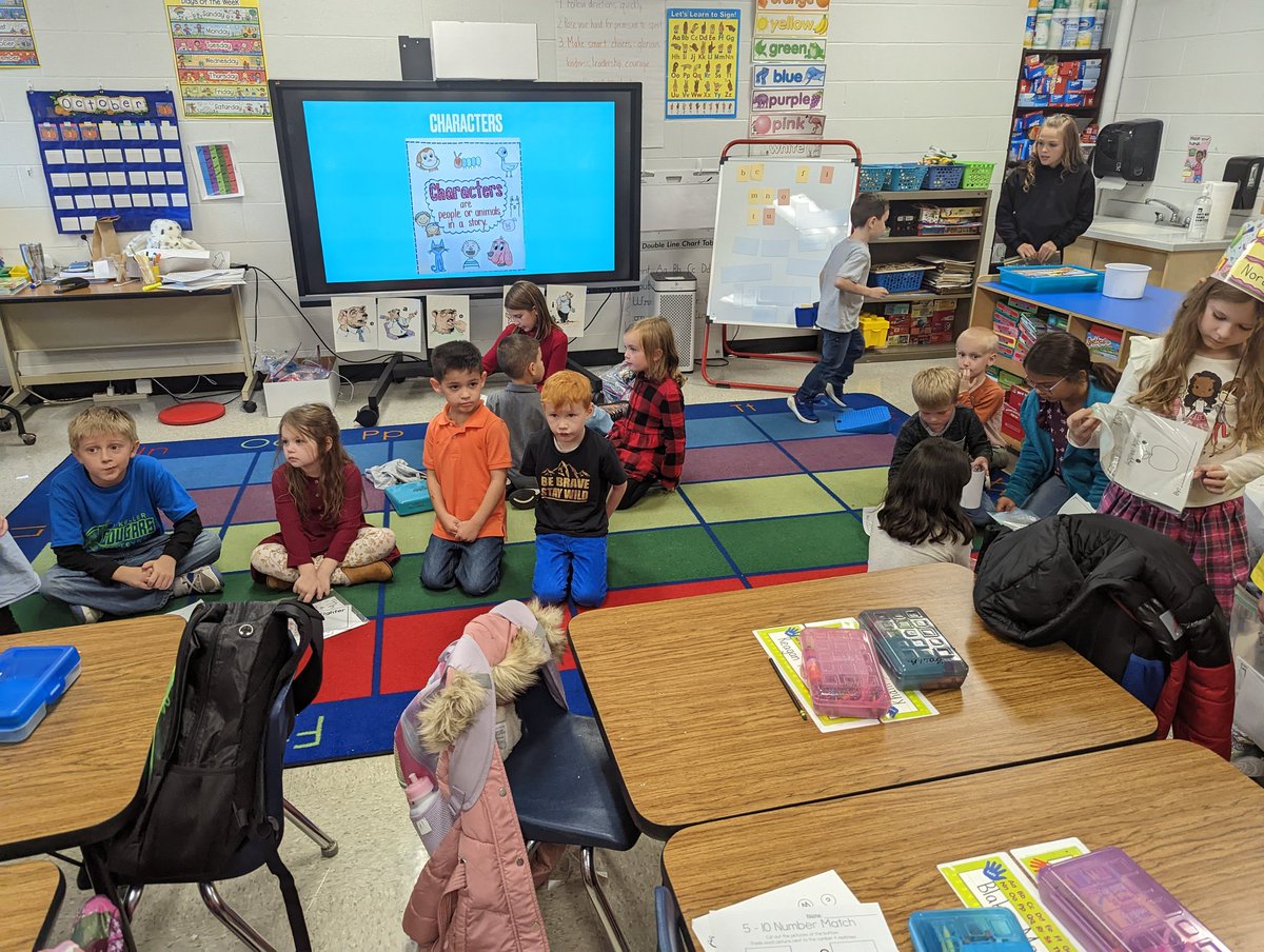 Very exciting day for 5th grade and kindergarten as we were able to get our reading buddies program going. Our kinders have such great role models in our fifth graders! #kellerproud #KirbyONE40
