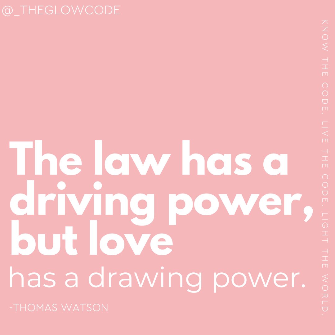 _theglowcode's tweet image. Good afternoon lovelies! It&apos;s #tellthetruthtuesday!

The truth is that the law has a power, but that power in the absence of love is limited.  

Let&apos;s be driven (directed/encouraged) by the law to become the kind of women that can draw people to the Kingdom.