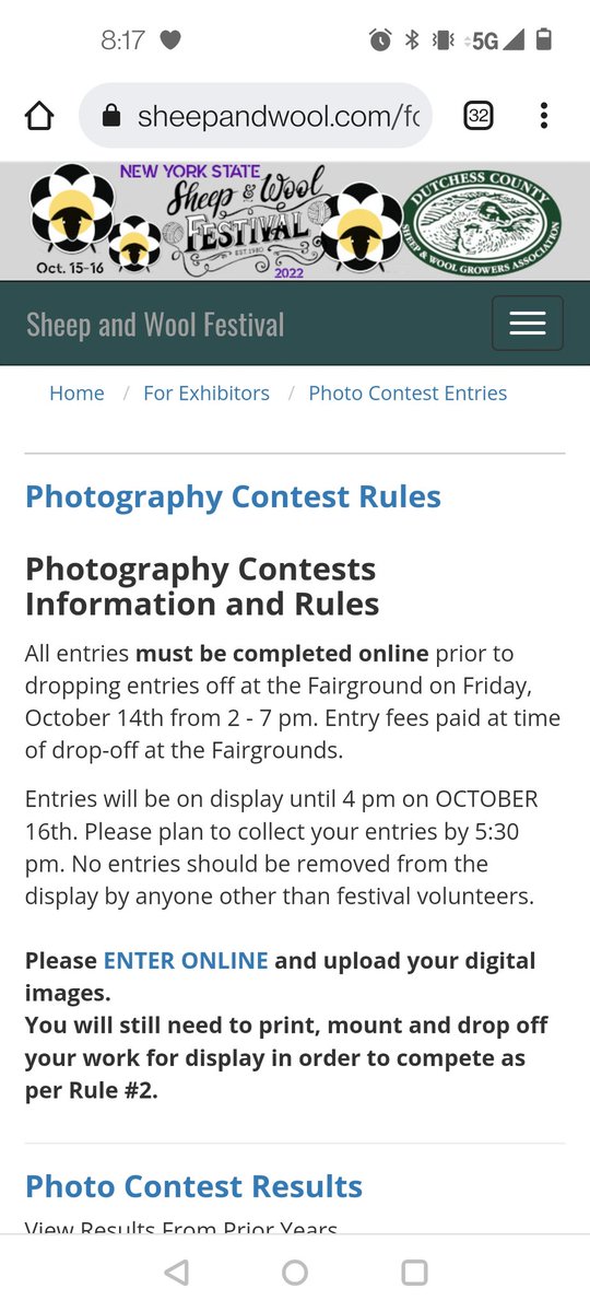 Seeking photography entries for the NYS Sheep &amp; Wool Festival! Follow the link below to find out more: 
sheepandwool.com/events/competi…