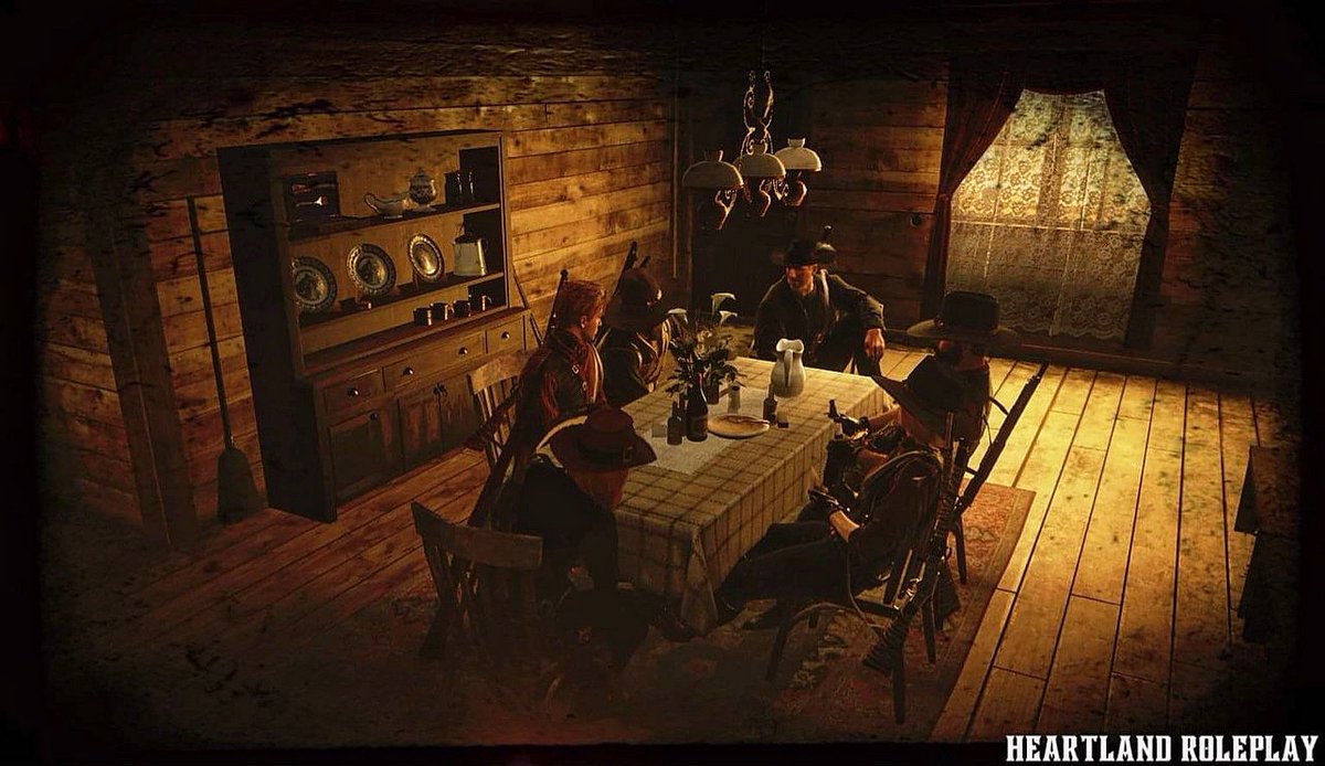 HeartlandRedM's tweet photo. The best memories are made around the dinner table
#twitch #discord #pcgaming #streamer #pcstreaming #rpserver #roleplayserver #rdr2 #rdr2server #reddeadredemption2 #reddeadredemptioncommunity #reddeadcommunity #rdr2edit #rdr2photography #reddeadonline #reddeadredemption2edit https://t.co/YcDnCOswUp