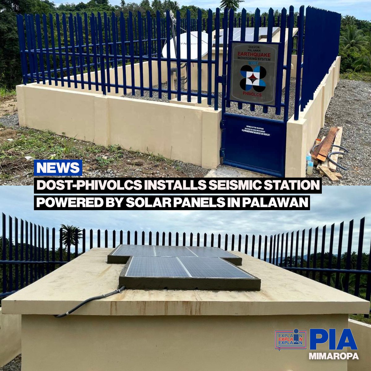 This 116th seismic station in Quezon, Palawan are equipped with earthquake monitoring and satellite data transmission systems powered by solar panels. bit.ly/3rBTcM5

#ExplainExplainExplain