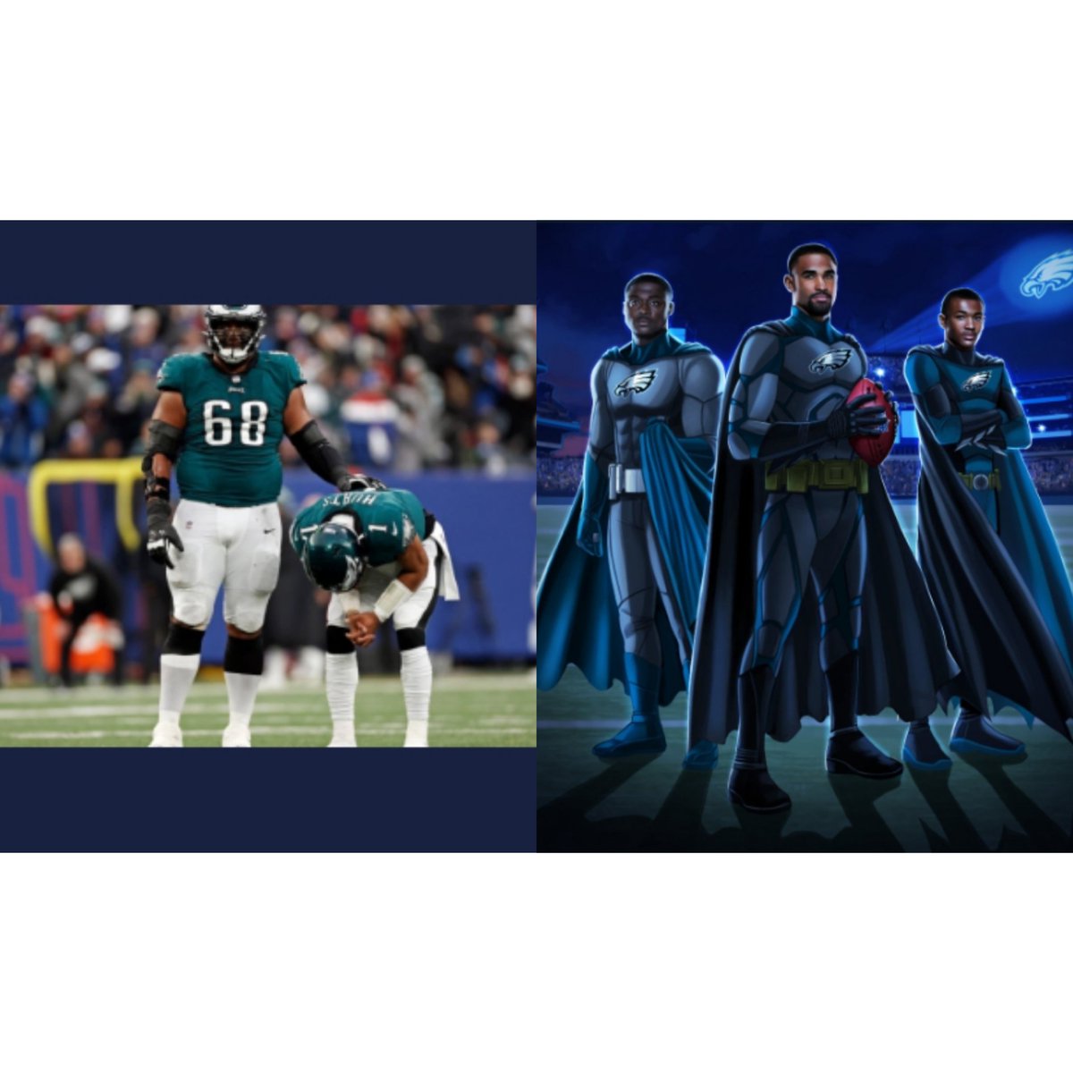 Nobody can deny the immediate change in the climate.. The Philadelphia Eagles have went from the lowest moments, to fighting crime on Sundays lol, I love us! #FlyEaglesFly #GoBirds #WingzUp #ArkhamAvengers