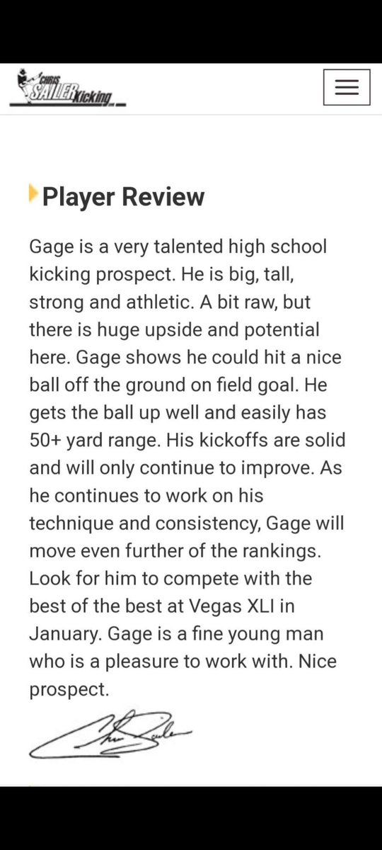 gagepedro99's tweet photo. Proud and thankful to @Chris_Sailer for the coaching, four and a half star ranking, and overall amazing experience. 
@bhoop81
@247fbrecruiting @DevinRecord @coachripshwtime @Murdock_02
@Coach_Radke @JohnTsironis @Ryan_Clary_ @HKA_Tanalski
@CoachDunford8 @1kicking2 @WorthGregory40 https://t.co/oYOtU1M5en