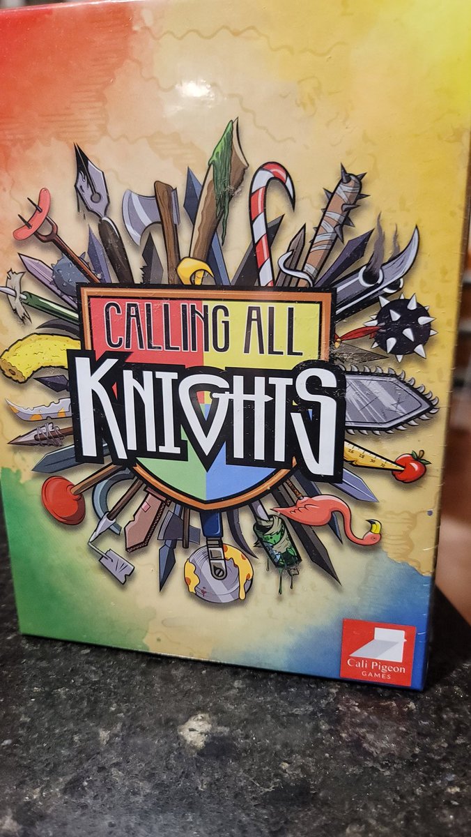 DiceAndDungeons's tweet photo. Yes! @calipigeongames We just got our copy of Calling All Knights!

Can't wait to play this on stream for everyone!!! https://t.co/NCFlIX49q0