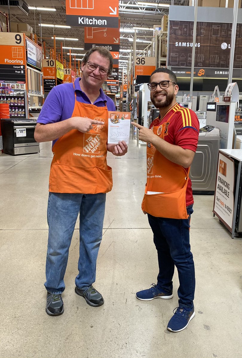 Whenever there is help needed across the store, DS Chris is always there to get the job done. Thank you for always being selfless and for your servant leadership! @homedepot1901