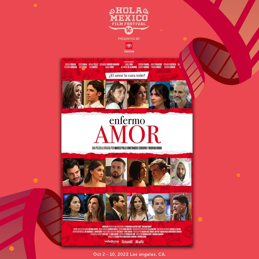 BOOKAgencyMX's tweet photo. #EnfermoAmor, con @alexdelamadrid como uno de los protagonistas, se proyectará el 10 de octubre a las 8PM en la Plaza de Cultura y Artes del #HolaMexicoFilmFestival 🔥Boletos https://t.co/tMLdWeCPeU 🎟️#HolaMexicoFF2022 #HMFF
#AlejandroDeLaMadrid #BOOKAgencyMx #TalentoBOOK #BOOKPR https://t.co/oaqL3iyBBd