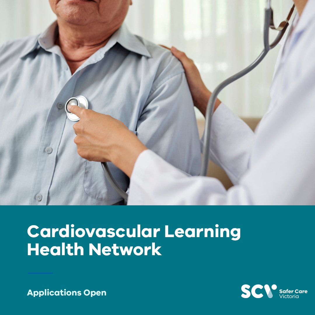 SaferCareVic's tweet photo. We're looking for a Consumer Lead to join our new Cardiovascular Learning Health Network and co-chair our Advisory Group. If you'd like to improve cardiovascular healthcare for consumers and their families across Victoria, we'd love to hear from you. https://t.co/4cnvoXec2q https://t.co/RQvzwpyj5N