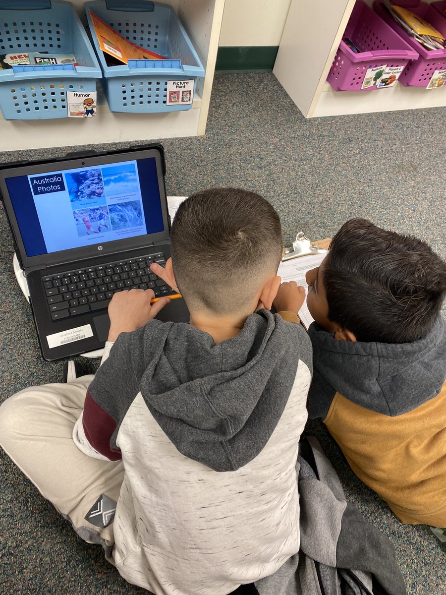 MSchmidt2019's tweet photo. 3rd graders work with a partner to research countries around the world to learn more about the relationship between physical and human characteristics🌎🌍🌏 @hillerwildcats  #wearelamphere https://t.co/s0n6f6bA4j