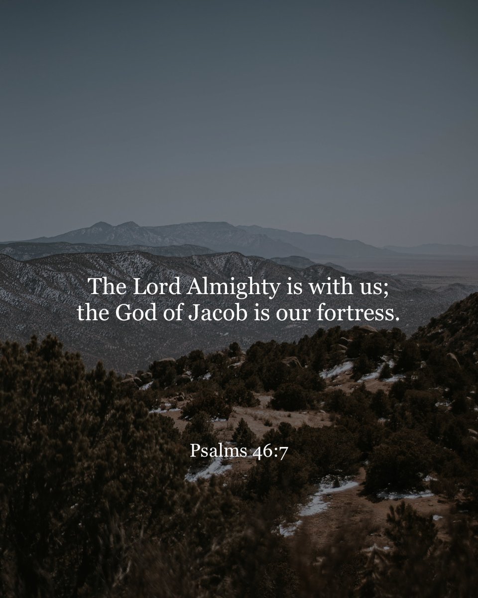 YouVersion's tweet photo. Psalms 46:7 https://t.co/1pyzZBqiN5
