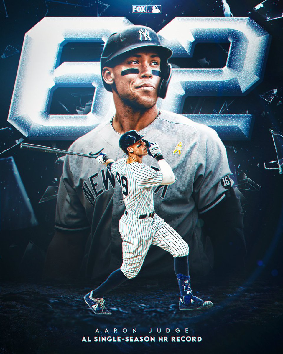 FOX Sports: MLB on Twitter: "SEE YA, NUMBER 62! 👨⚖️ Aaron Judge now