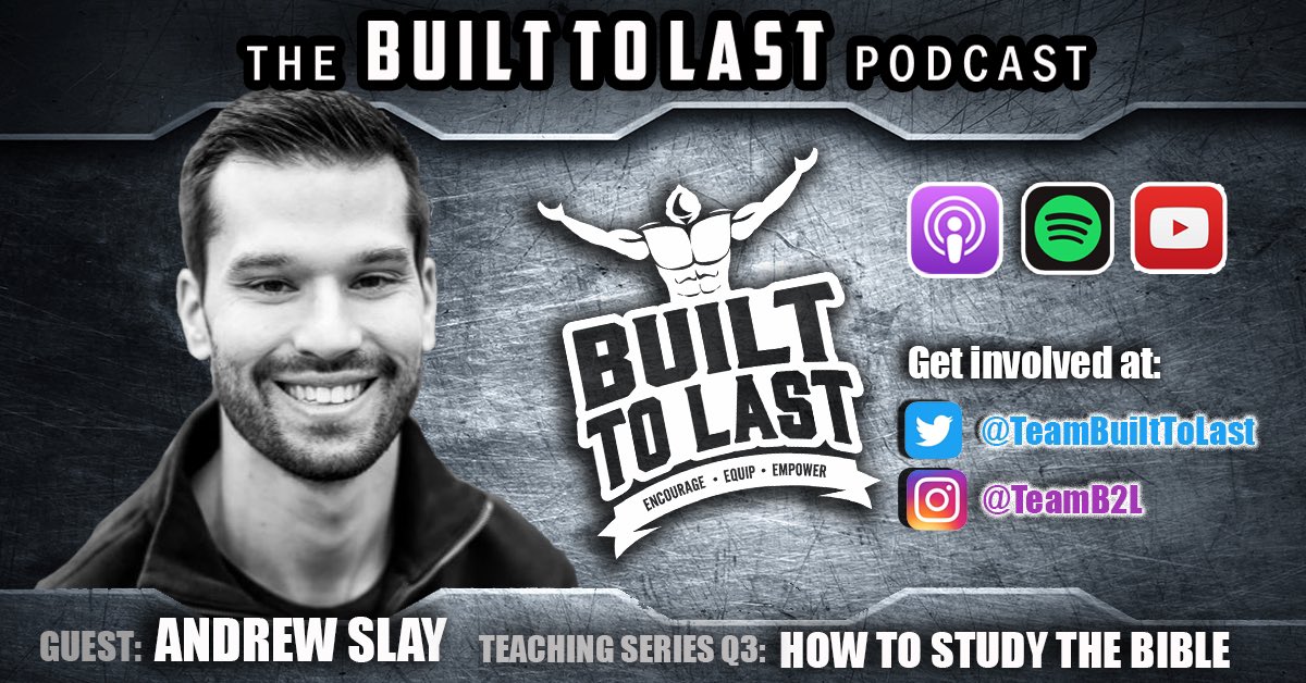 teambuilttolast's tweet photo. Observation. Explanation. Application. 

How we study the Word of God makes a huge difference on how we think, and how we live. Check out this month’s episode featuring the one and only @CoachSlay_9 ! LINK IN BIO https://t.co/IkfIJ2qilO