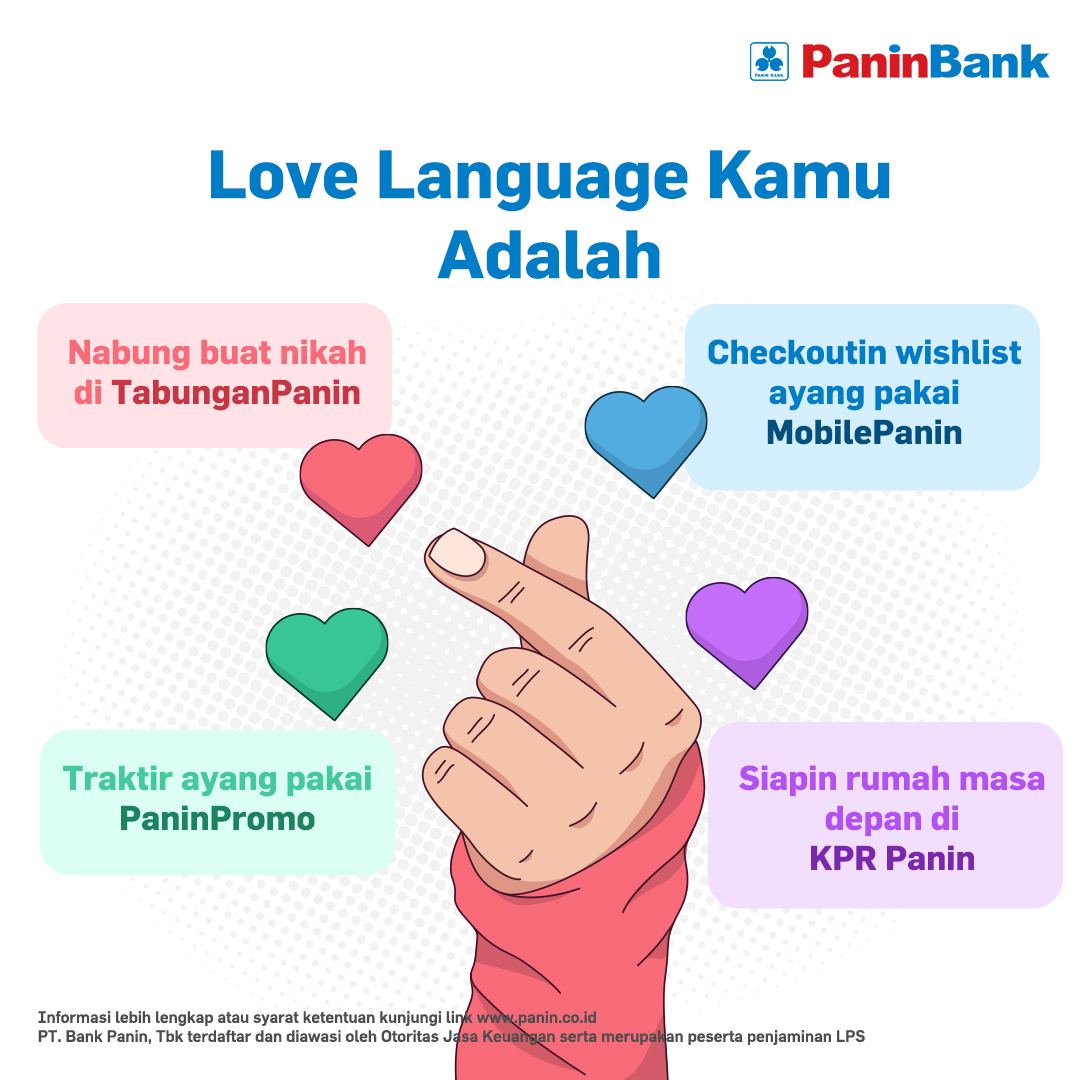 PaninBank's tweet photo. Coba tulis manakah love language kamu dan tag ayang kamu di kolom komentar!

Info lengkap mengenai produk-produk PaninBank kunjungi https://t.co/uttu2adbTo!

#PaninBank #TabunganPanin #MobilePanin #KPRPanin #PaninPromo https://t.co/2BFr494Kx4
