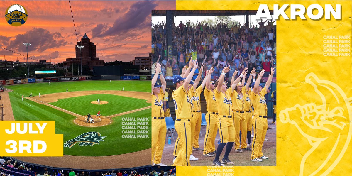 The Savannah Bananas are bringing their “World Famous Baseball Circus” to Canal Park!

The Banana Ball World Tour will be in #QuAkron on July 3rd, 2023!