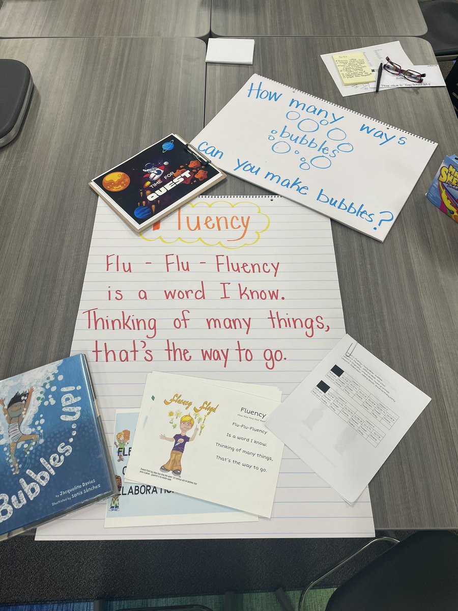 Prepped and ready for Kindergarten QUEST push in lessons tomorrow. #smartcookies #weCAN #1LISD #LISDQUEST #fluency #bubbles