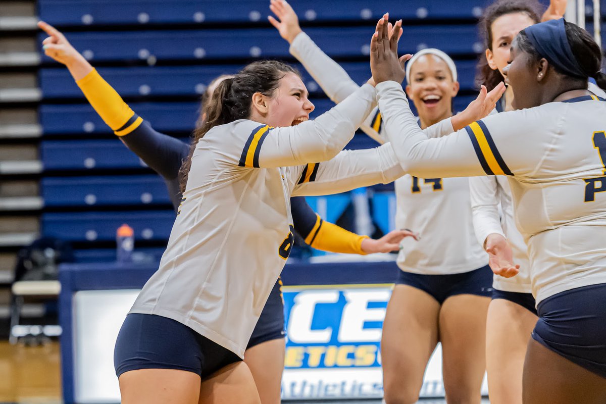 PaceUAthletics's tweet image. FINAL from Goldstein! 😃

@PaceVolleyball takes down Assumption in three sets!