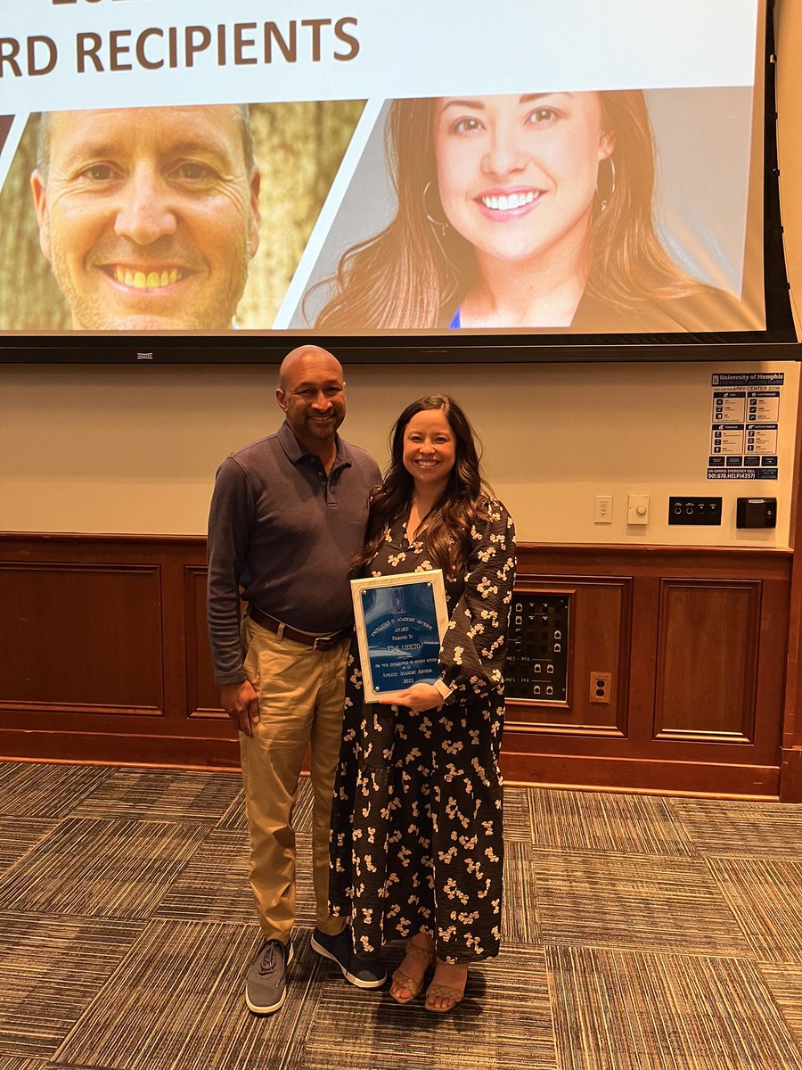 CAASMemphis's tweet photo. It’s always great when we’re able to celebrate our CAAS staff members. Congratulations to Kimi Videto @kimi_videto on being chosen for the Excellence in Academic Advising award! We are lucky to have her as an academic advocate for our student-athletes! Kudos Kimi! #GoTigers https://t.co/2gTQU71Txa