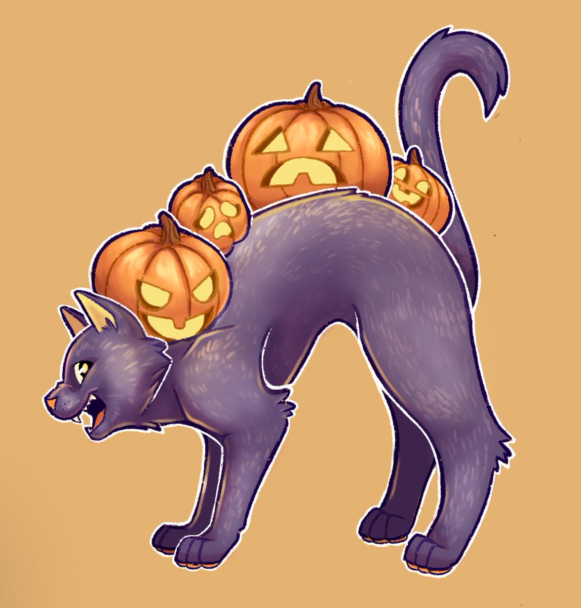 The_Green_Nymph's tweet photo. 🎃Y’all🎃the #Halloween Stickers finally came in and I’m loving them! I might do a #giveaway like last year so stay tuned if you’d like some~🐈⬛
.
#Samhain #witchtober #blackcats #pumpkins #stickers #StickerGiant https://t.co/zL3r26LUDR