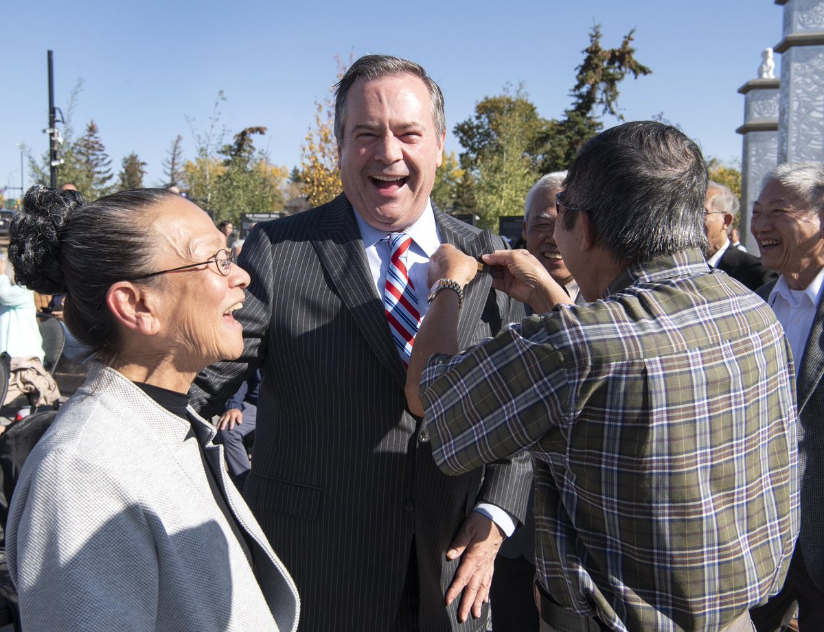 jkenney's tweet photo. Thrilled to join Calgary’s Vietnamese community at the completion of the magnificent Journey to Freedom park and monument, made possible thanks to support from @YourAlberta.

The park commemorates the inspiring story of the Vietnamese Boat People who started new lives in Canada. https://t.co/biVEFnKpt5