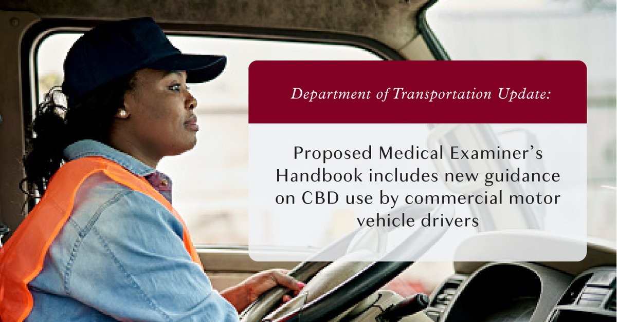 The FMCSA encourages Medical Examiners to evaluate drivers on a case-by-case basis to determine whether a drug test is needed for those who use CBD products. A copy of the proposed draft is available for downloading at the following link: ecs.page.link/oX36Z