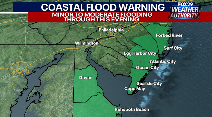 ScottFox29's tweet photo. #CoastalFlooding #hightide now #NJwx #DEwx @FOX29philly #moderateflooding expected https://t.co/VmYpbsVZw3