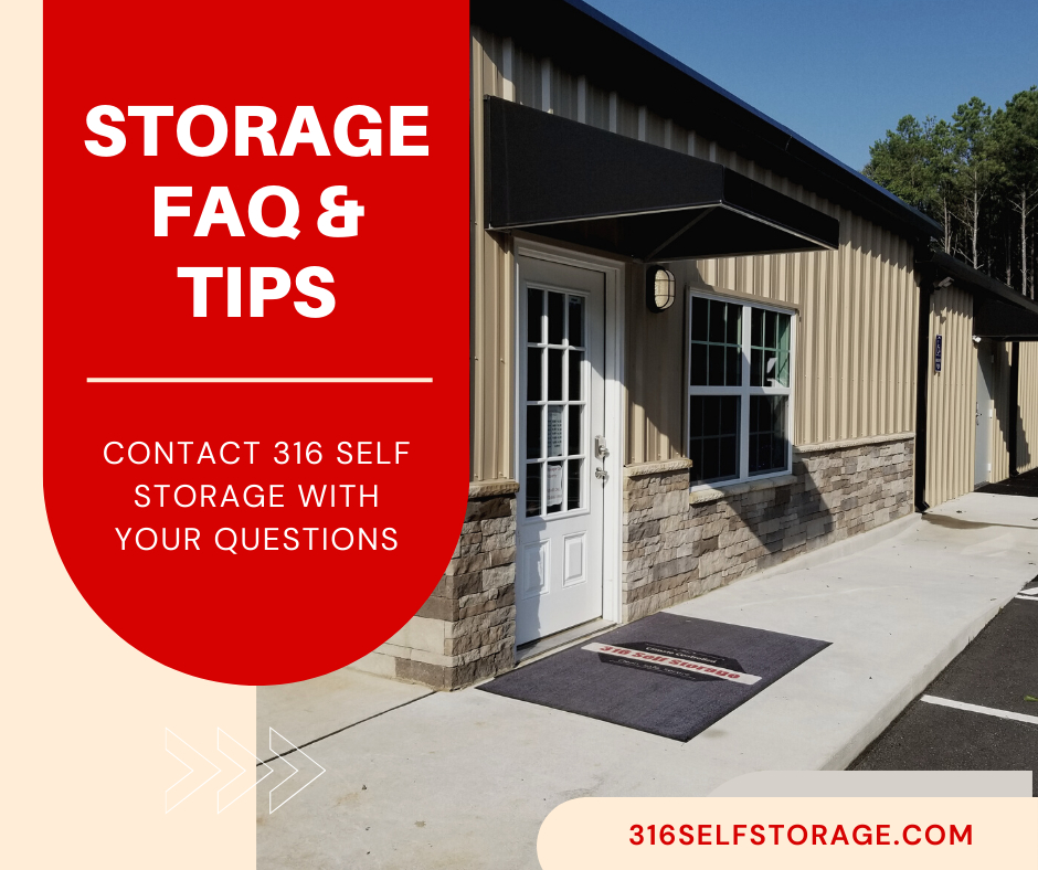 Questions about our storage units or how to properly store your items? Check out our helpful FAQ. bit.ly/3BzTNSL #316SelfStorage #storagewinder #BarrowCounty #WinderGA #selfstorage #storageunitsWinder #storageFAQ #storagetips