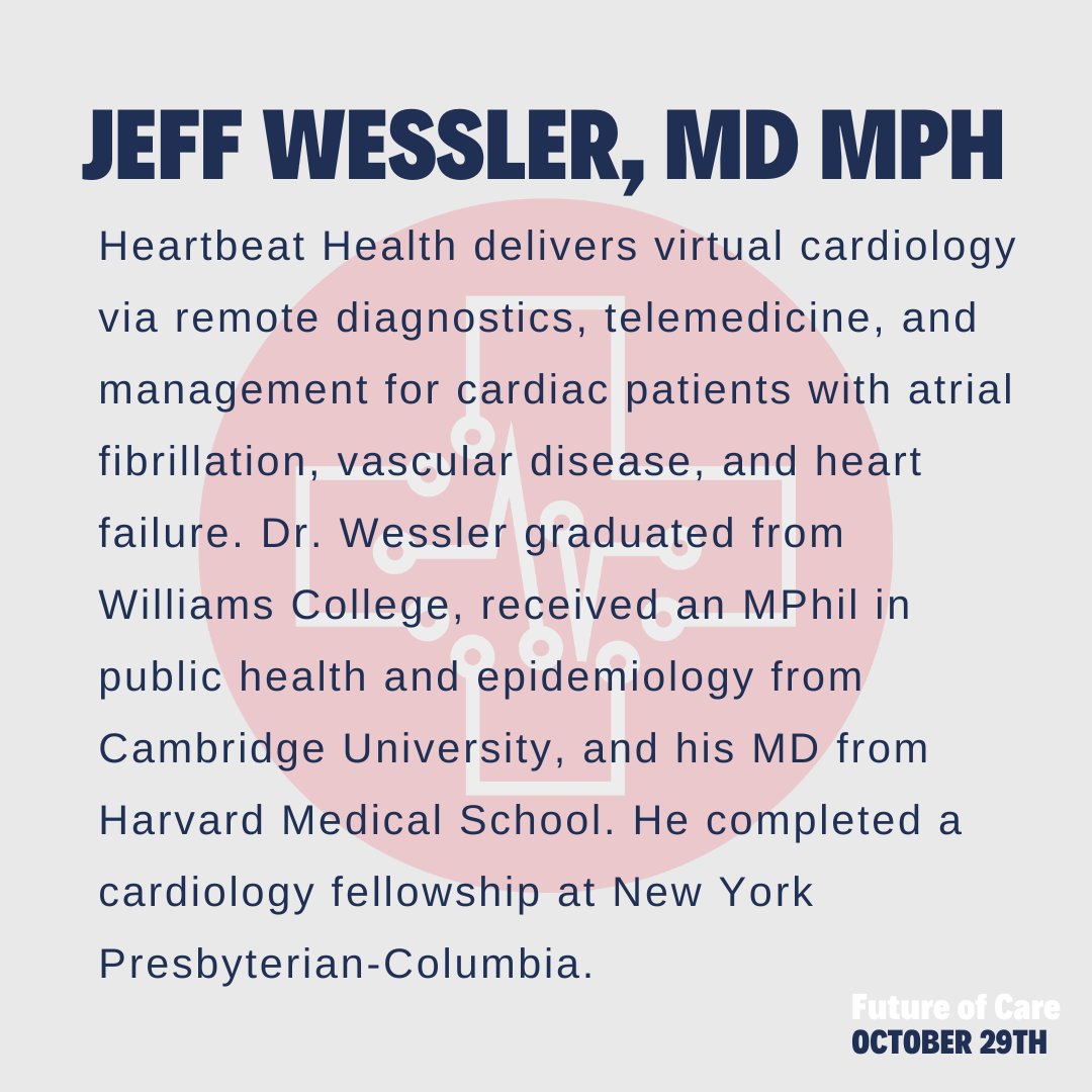 Come hear Dr. Jeffrey Wessler speak at Future of Care 2022!
#futureofcarenyc #futureofcare #FOC2022 #futureofcareconference2022 #medtech #healthtech #health #innovation #healthcarenyc #futureofcarenyc2022