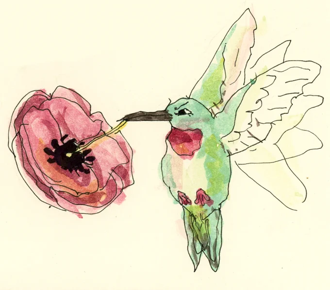 scrawltober 4.. a small bird 
