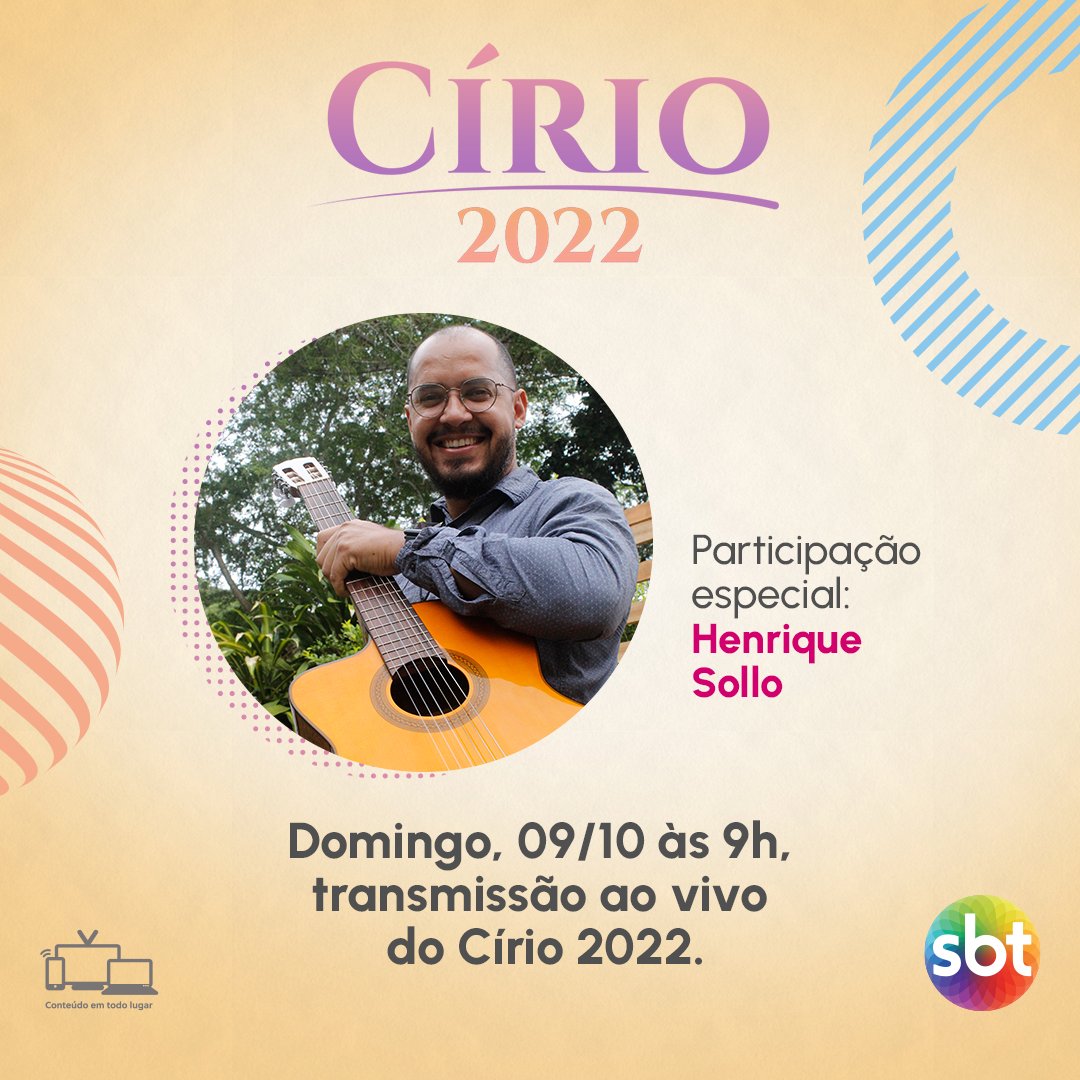 SBT_PARA's tweet photo. Programe-se para aproveitar o nosso programa especial do Círio 2022! dia 09/10 a partir das 9h, teremos a transmissão ao vivo da procissão. Além, de ter a participação especial do Henrique Sollo.

▶️ https://t.co/0YavLyPiRg

#jornalismo #sbt #sbtpara #cirio2022 #belem https://t.co/dKQZuexrnp