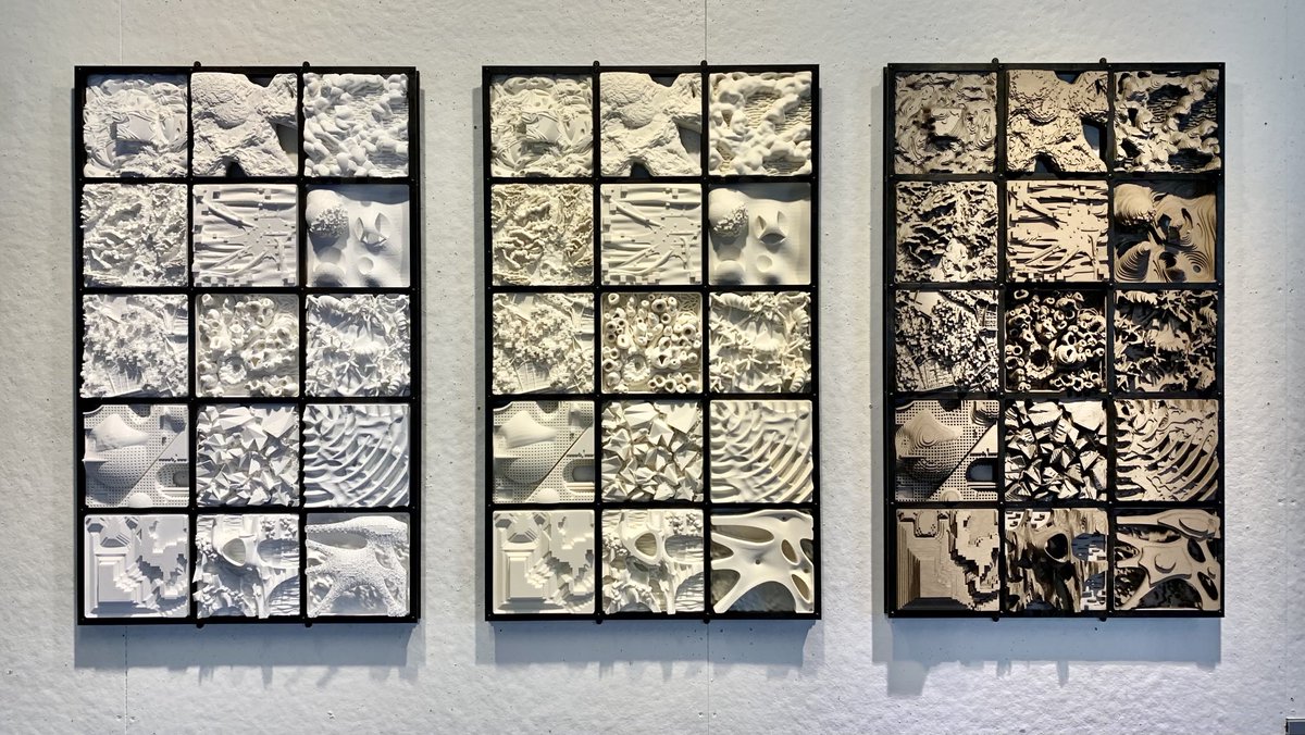 KSullivanFAIA's tweet photo. 2022 Digital Fabrication Quilt from the students working in the Virginia Tech CDR OpenLab Boston Studio at Payette.  @ArchDesignVT @VT_CDR @VT_AAD @payettepeople ⁦@HarvardGSD⁩ https://t.co/feLkKkCgRG