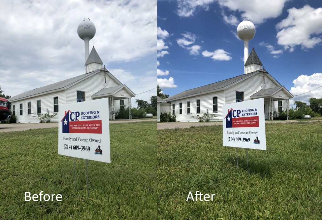 CPRoofingTexas's tweet photo. Can’t worship God without a good roof over your head 😇
#TransformationTuesday #RoofTransformations https://t.co/66S6mLDrSp