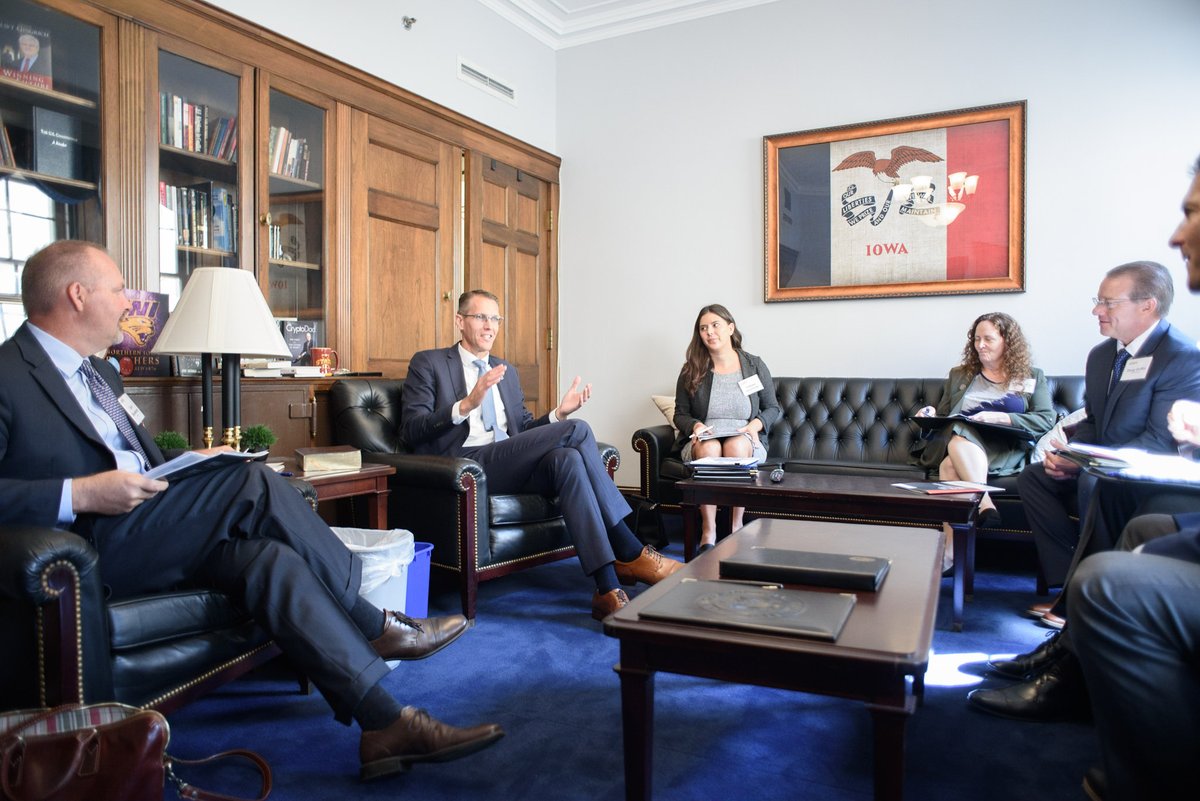 AEMAdvocacy's tweet photo. Great meeting with @RepFeenstra, who introduced the Precision Agriculture Loan (PAL) Program Act, during the #AEMFlyIn to talk about how equipment manufacturers are adopting & advancing precision agriculture technologies to support more sustainable farming in rural America. https://t.co/3WFkjEwsHF