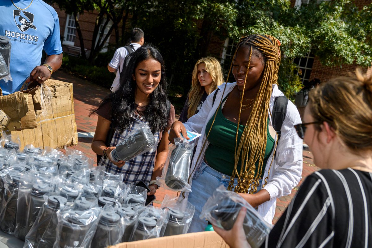 HopkinsGiving's tweet photo. As we kick off #Hoptoberfest tomorrow, we want to shout out The Parents Fund for ensuring this year's Welcome Weeks were special. Thank you to all of the amazing donors and staff of the Parents Fund for helping our students kick off the school year right. #BlueJayTuesday https://t.co/XZ6eBfA9gr