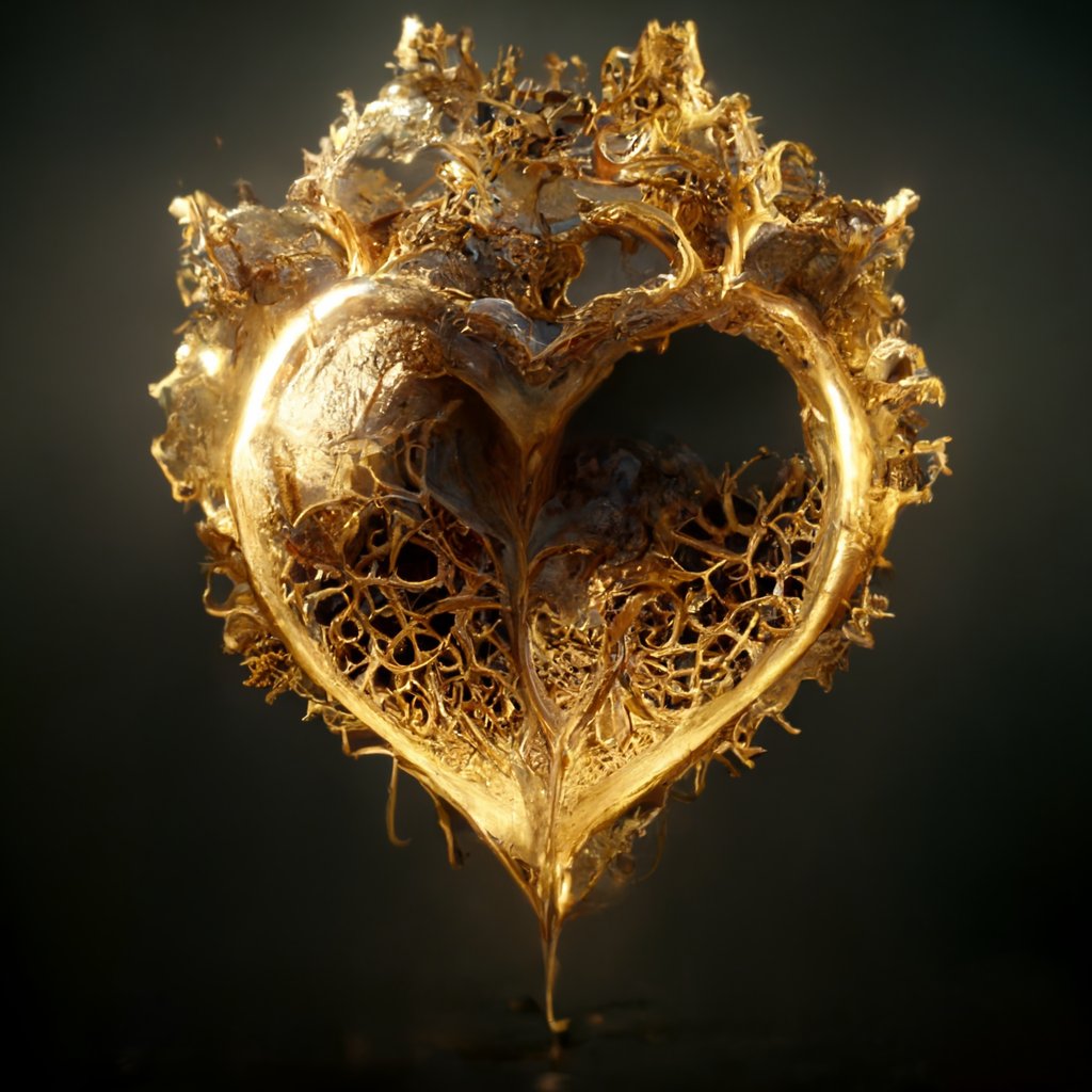 Heart of Gold. #midjourneyAi #midjourney #AIart