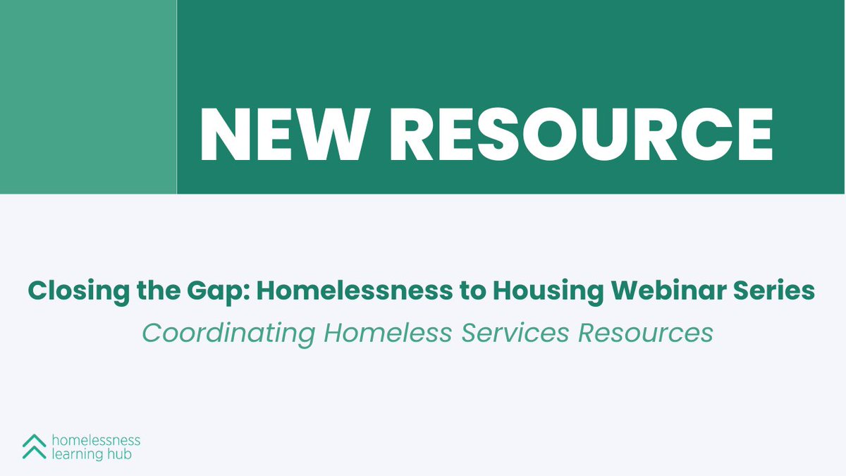 Homelessness Learning Hub tweet media