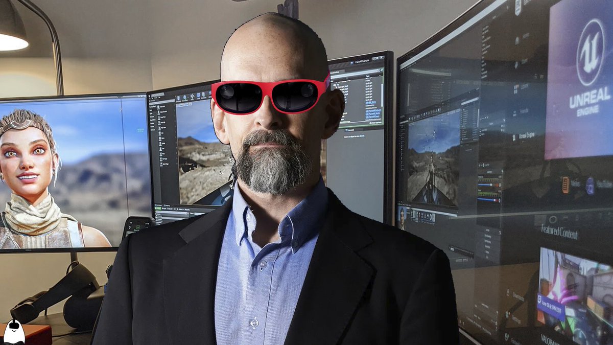 The real Neal wearing Nreal while using Unreal #metaverse #virtualreality