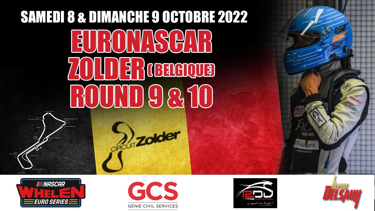 ulyssedelsaux10's tweet photo. π«π· Cβest le week end de course sur le tracΓ© de Zolder en Belgique π§πͺ
πΊπΈ Itβs Race week on the track of Zolder in Belgium π§πͺ
#UlysseDelsaux #EuroNASCAR #PureRacing #NASCAR #NASCARGPBEL #Zoldercircuit #Motorsport #GCS @CircuitZolder @EuroNASCAR https://t.co/FpTTRaskAw