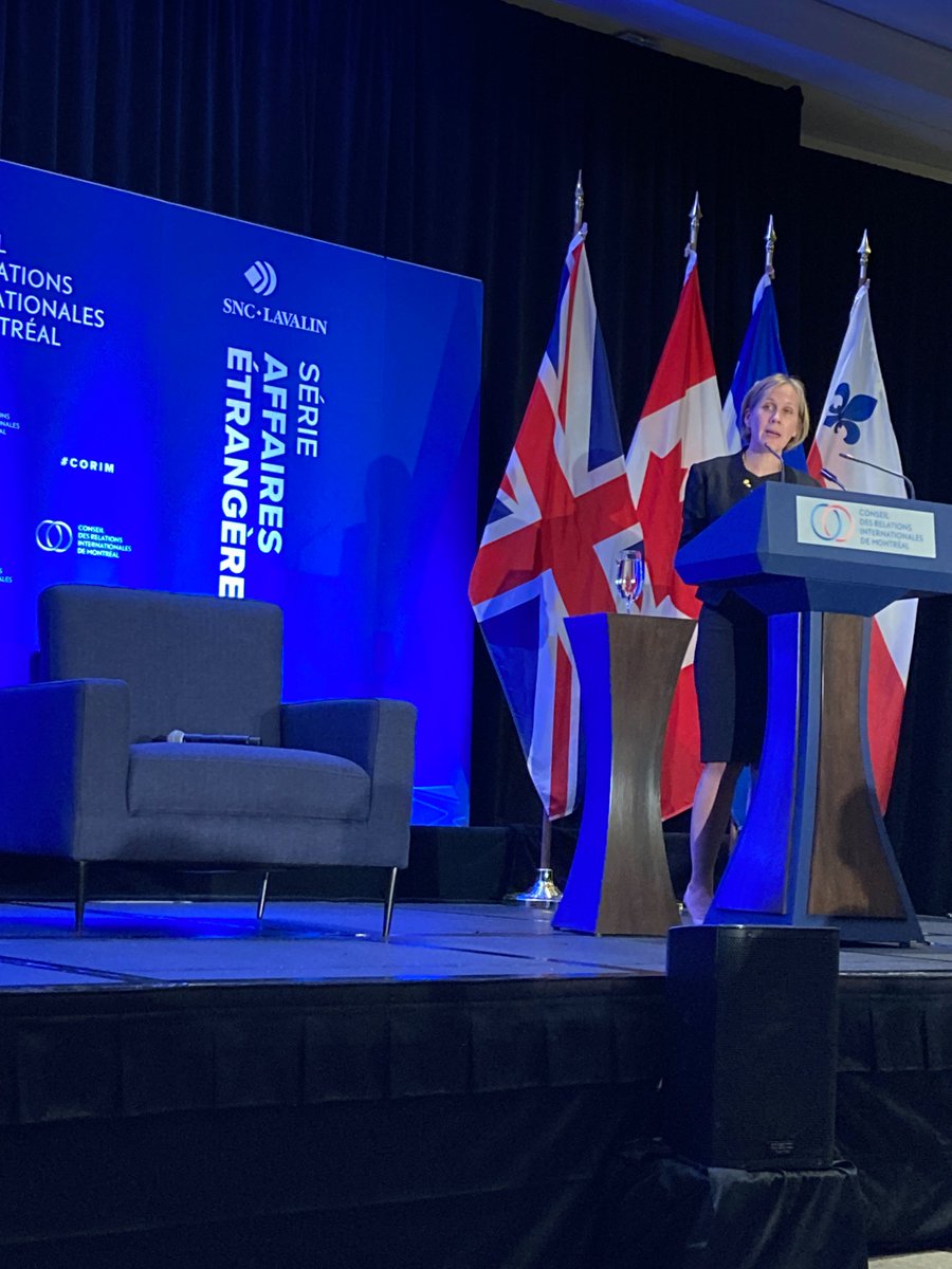 A pleasure to hear Susannah Goshko, UK HC to Can, at CORIM.  SNC-Lavalin was pleased to sponsor the event. She covered the priorities of UK Prime Minister Liz Truss, the UK-Canada Free Trade Agreement, and UK-Canada partnership for Net Zero. #EngineeringNetZero #UKCanada